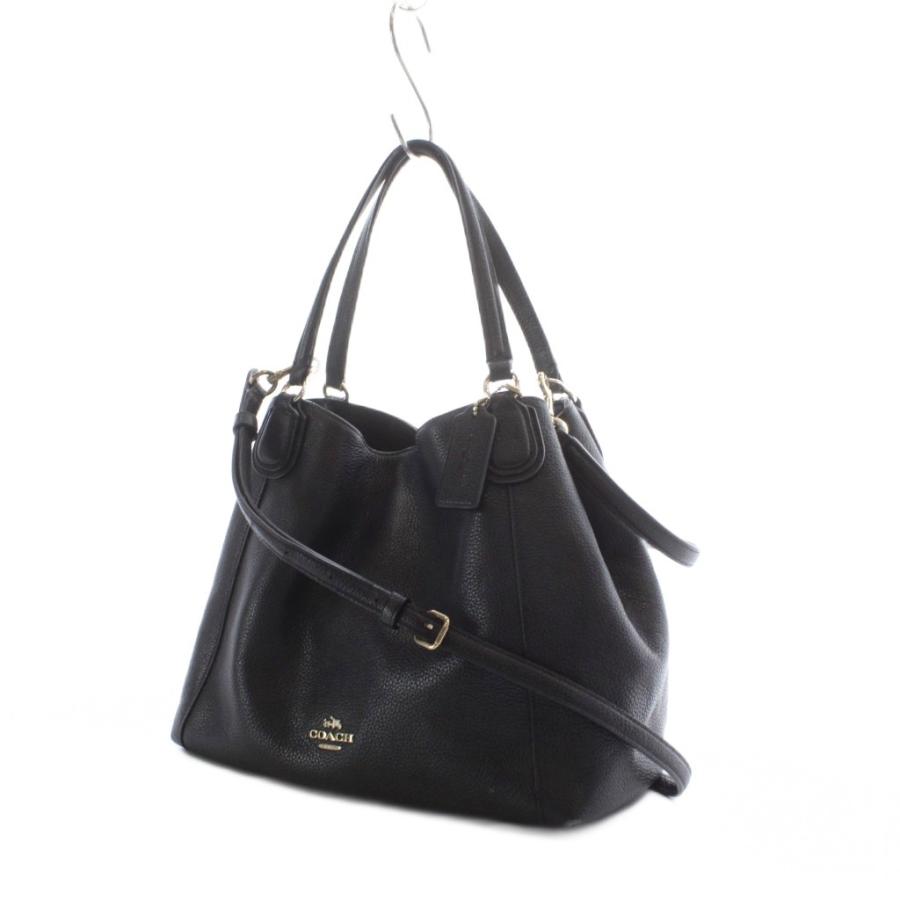 COACH（コーチ） ショルダーバッグ ハンドバッグ レザー 本革 黒