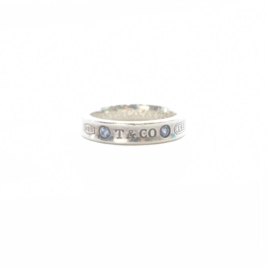 Tiffany & Co. シルバー925 リング　サファイア ティファニー TIFFANY & CO. 指輪 925 ナローリング 2Pサファイア