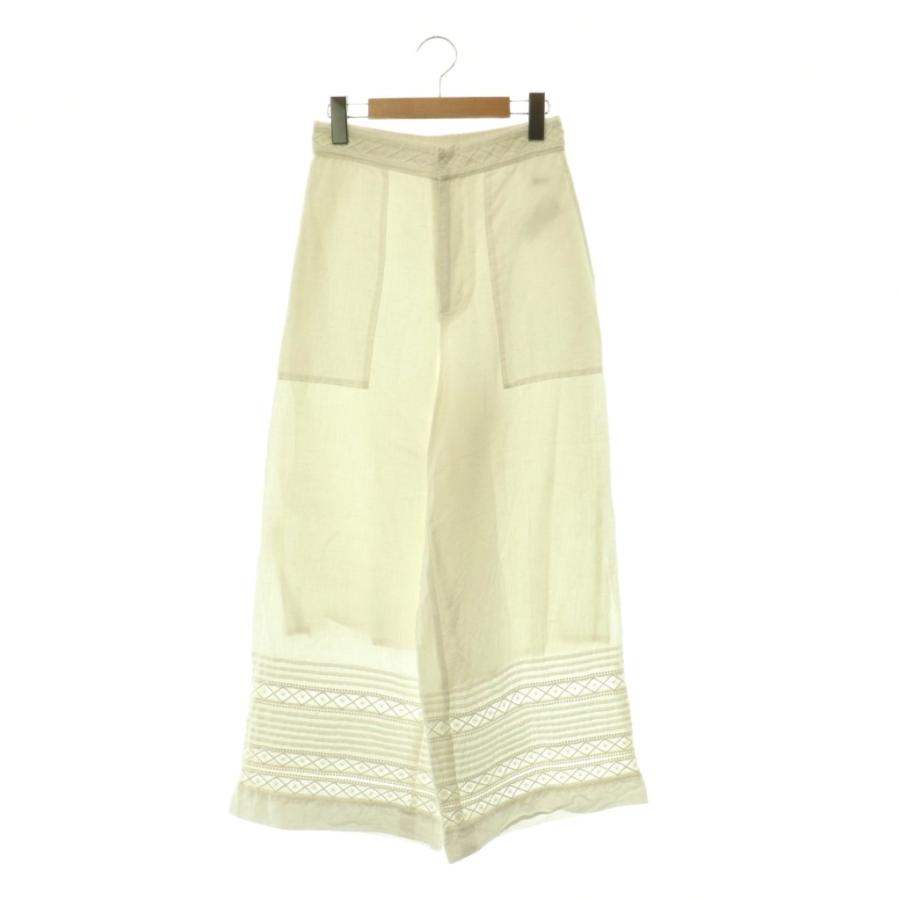 ヌキテパ コットンパンツ ヌキテパ NE QUITTEZ PAS! COTTON LINEN PIN TUCK LACE PANTS パンツ