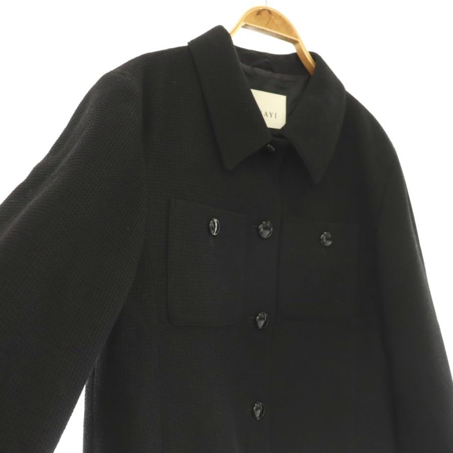アナイ ANAYI 24AW ワッフルツイードポケット ジャケット ステンカラー 
