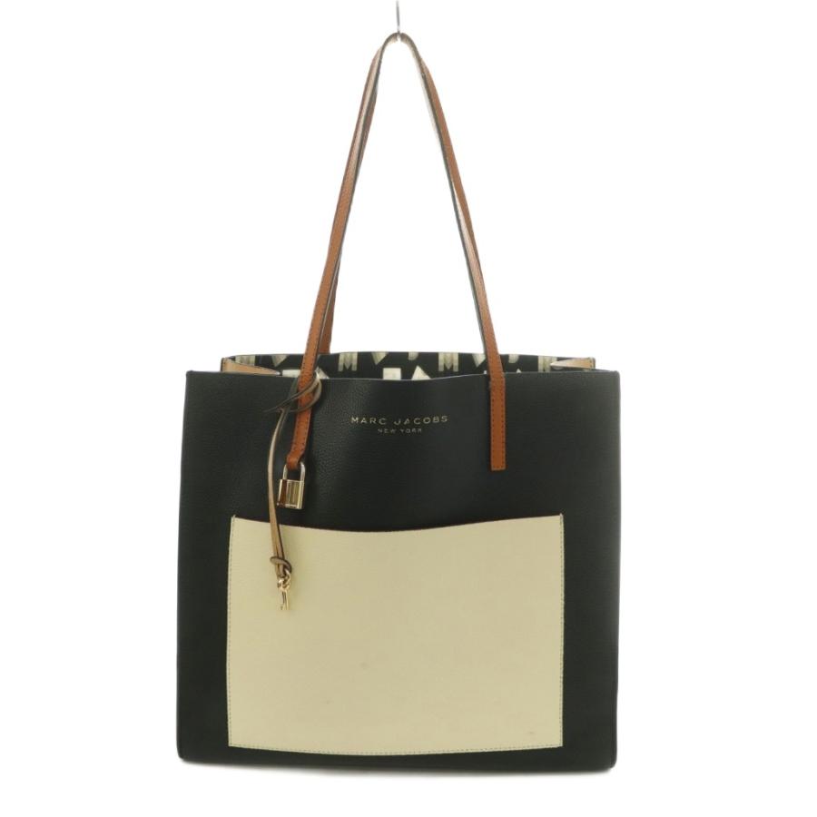 MARC JACOBS トートバッグ バイカラー マークジェイコブス MARC JACOBS バイカラー トートバッグ 紺 ネイビー
