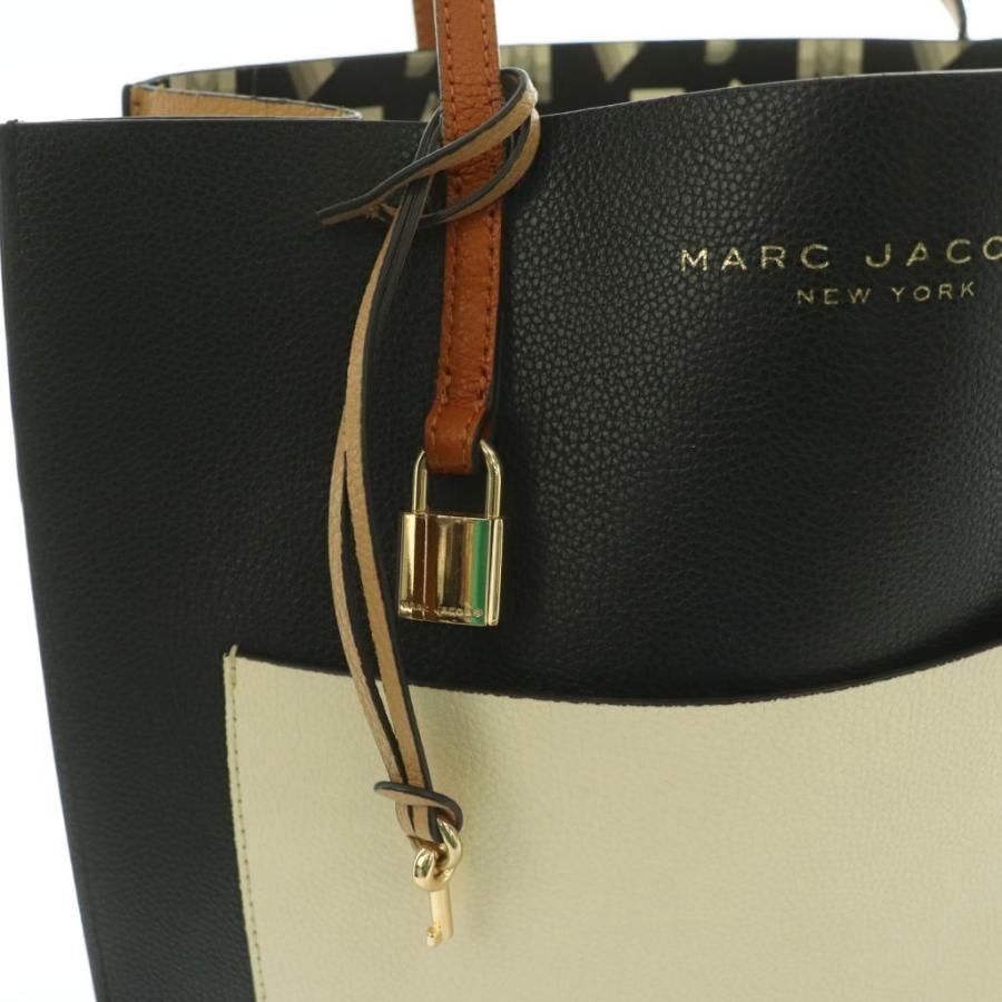 マークジェイコブス MARC JACOBS バイカラー トートバッグ 紺 ネイビー