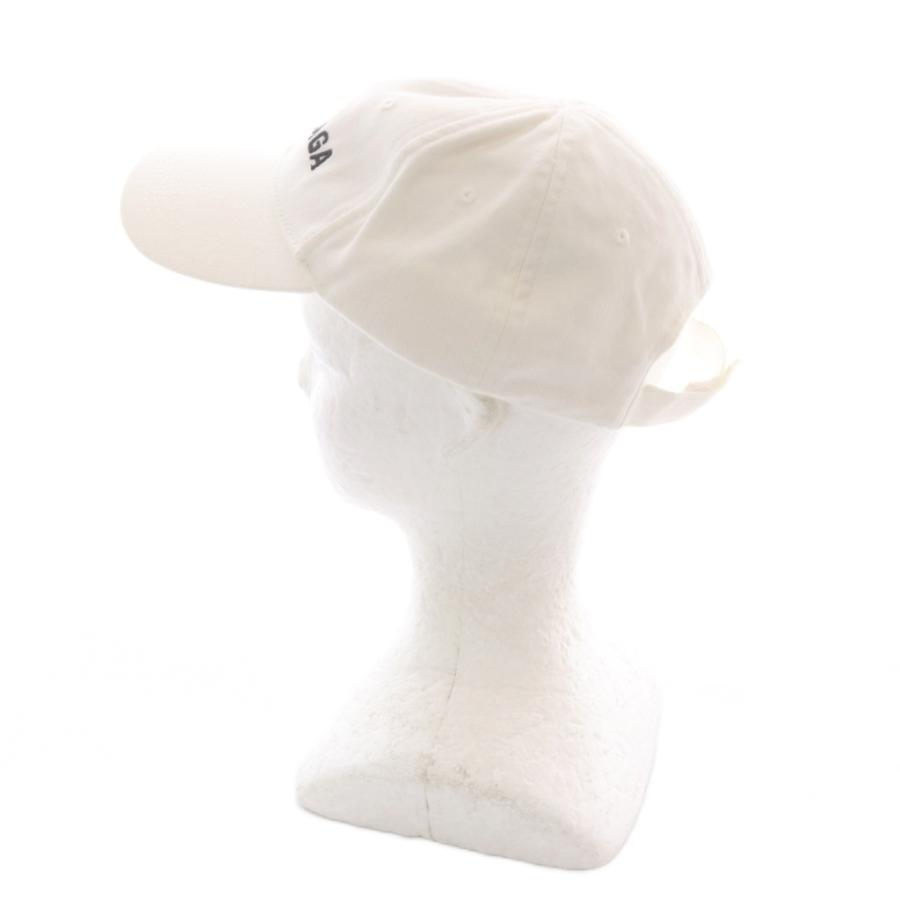 BALENCIAGA（バレンシアガ） 帽子 ロゴ キャップ L 58cm 白 ホワイト 