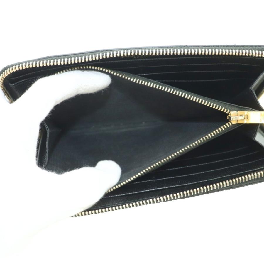 Yves Saint Laurent（イヴ・サンローラン） LSVロゴ Vステッチ 長財布