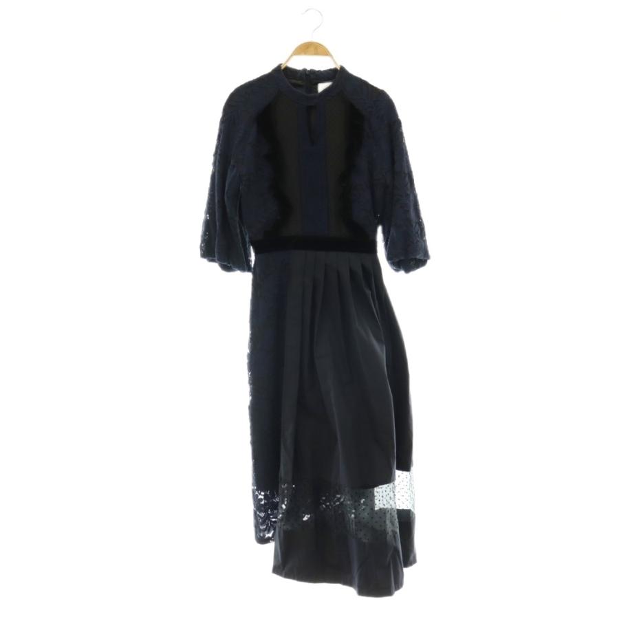 アメリヴィンテージ　 ワンピース Sサイズ アメリヴィンテージ Ameri VINTAGE レース ワンピース S ネイビー
