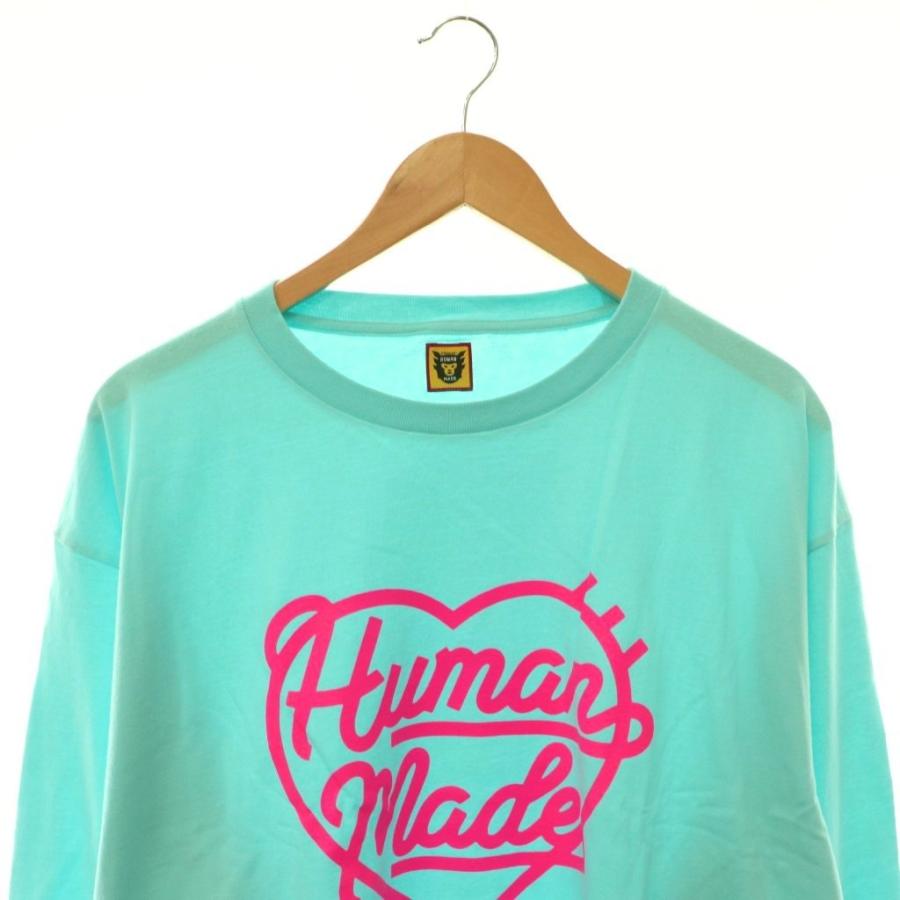 ヒューマンメイド HUMAN MADE HEART L/S T-SHIRT LIGHTBLUE ロンT 