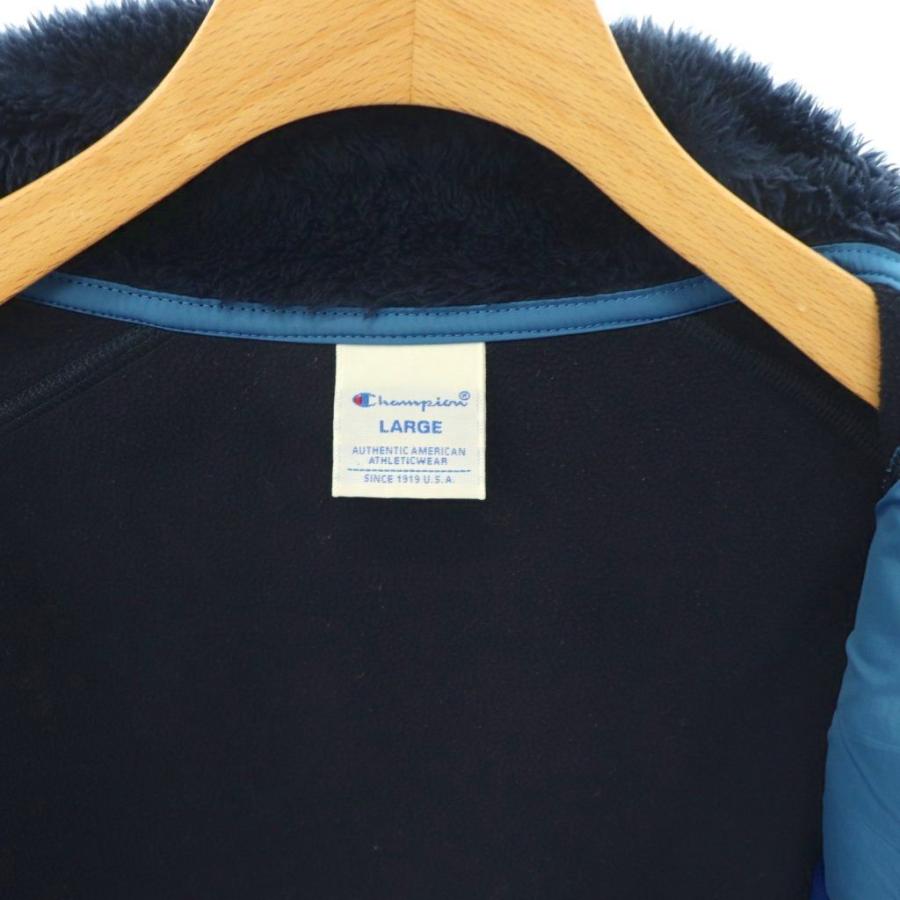 Champion（チャンピオン） ボアジャケット フリース アウター ワッペン 