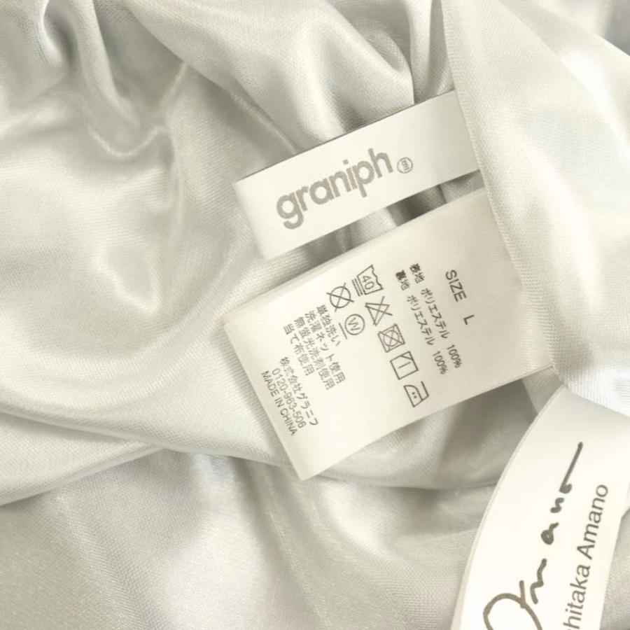 グラニフ graniph 天野喜孝コラボ ワンピース ノースリーブ L ブルー