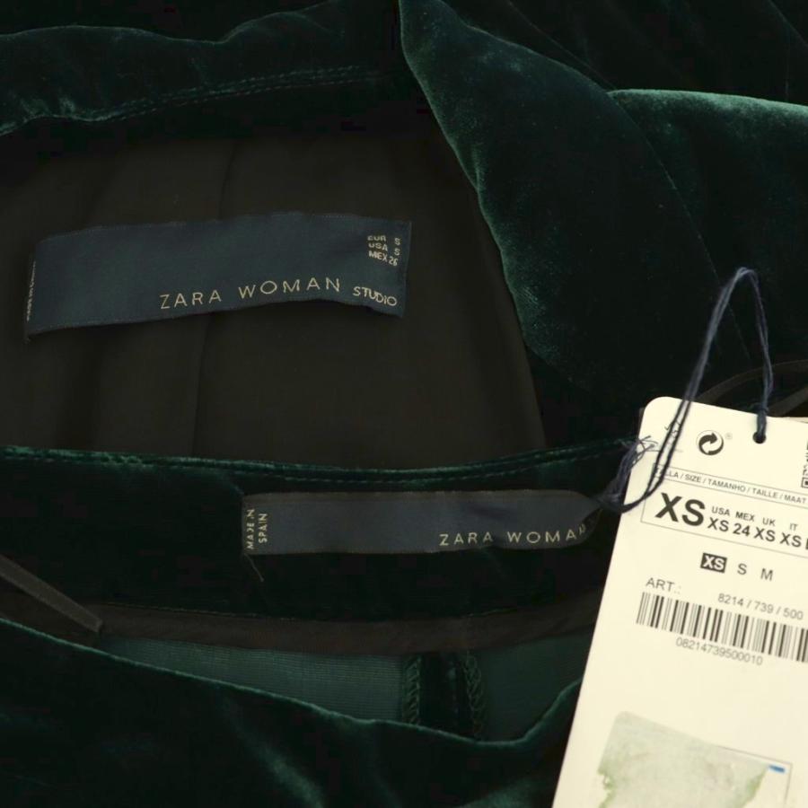 未使用品 ザラウーマン ZARA WOMAN セットアップスーツ ベロア