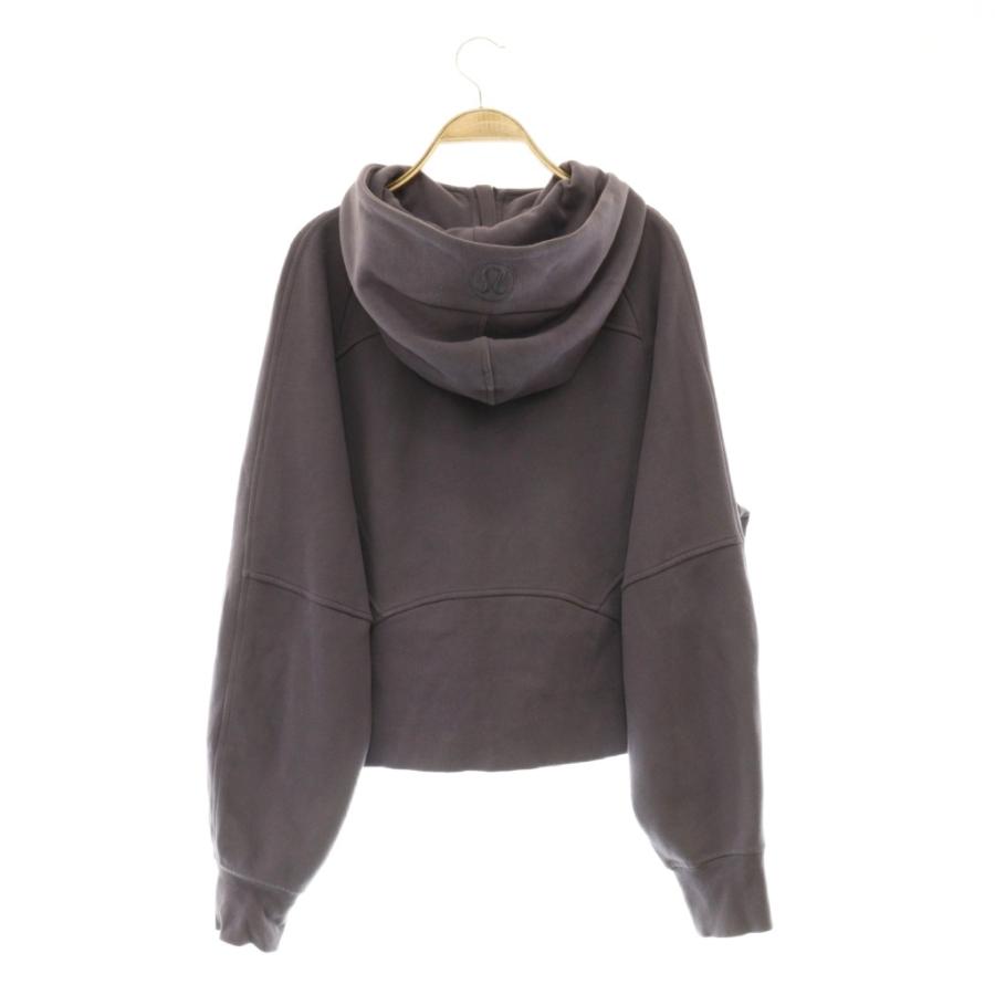 ルルレモングレー裏起毛パーカー サイズ6 ルルレモン lululemon スキューバオーバーサイズフルジップパーカー