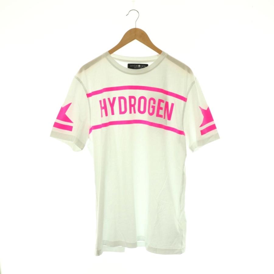 未使用品 ハイドロゲン HYDROGEN Tシャツ カットソー ロゴ XL 白 