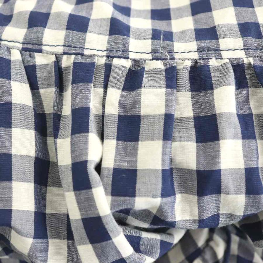 エムズグレイシー M'S GRACY ギンガムチェックノースリーブワンピース