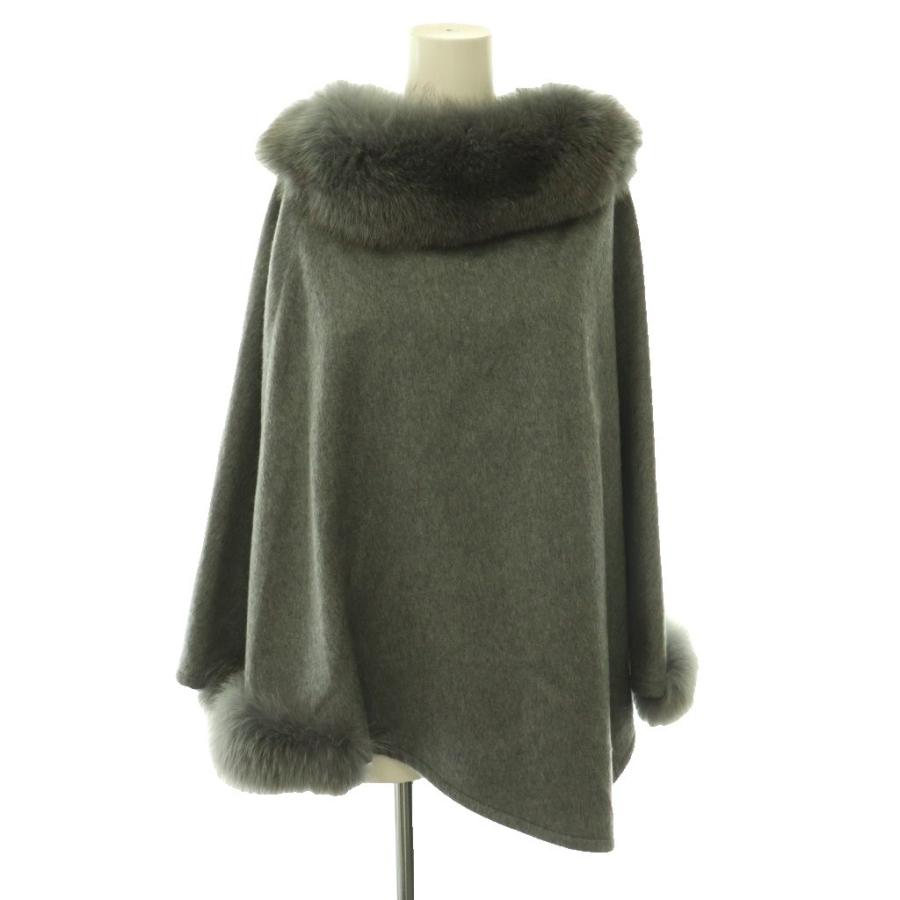 Max Mara（マックスマーラ） 未使用品 フォックスファーカシミヤケープ