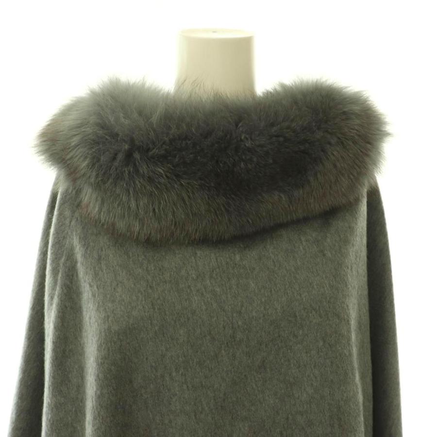 Max Mara（マックスマーラ） 未使用品 フォックスファーカシミヤケープ