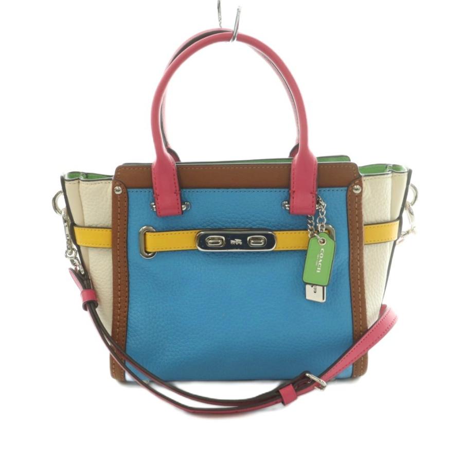 COACH（コーチ） スワッガー 21 レインボーカラーブロック 2WAY