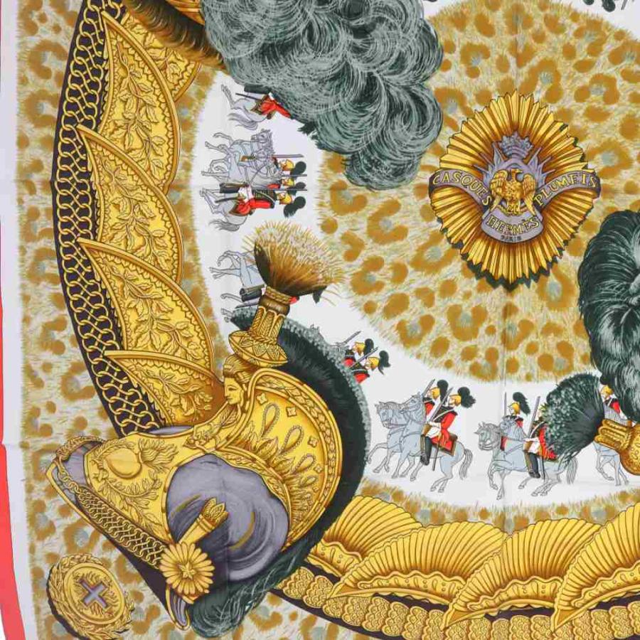 HERMES（エルメス） HERMES CASQUES et PLUMETS 面貌のない兜 スカーフ