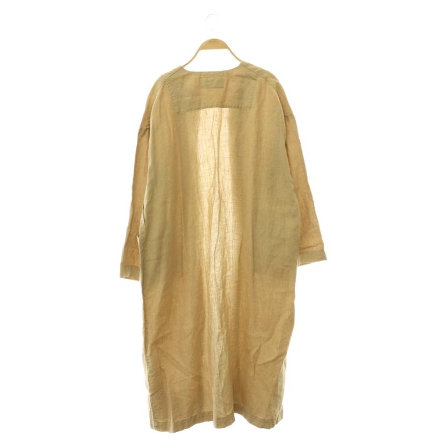 ネストローブ nest Robe リネンノーカラーロングコート スプリング 