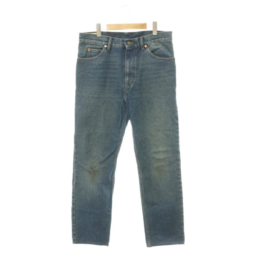 GUCCI（グッチ） GUCCI 623953 ロゴパッチ ストレートデニムパンツ 