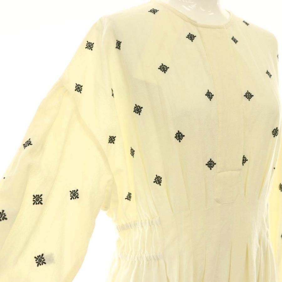 未使用品 ヌキテパ NE QUITTEZ PAS! Crimp Cotton Aster Embroidery