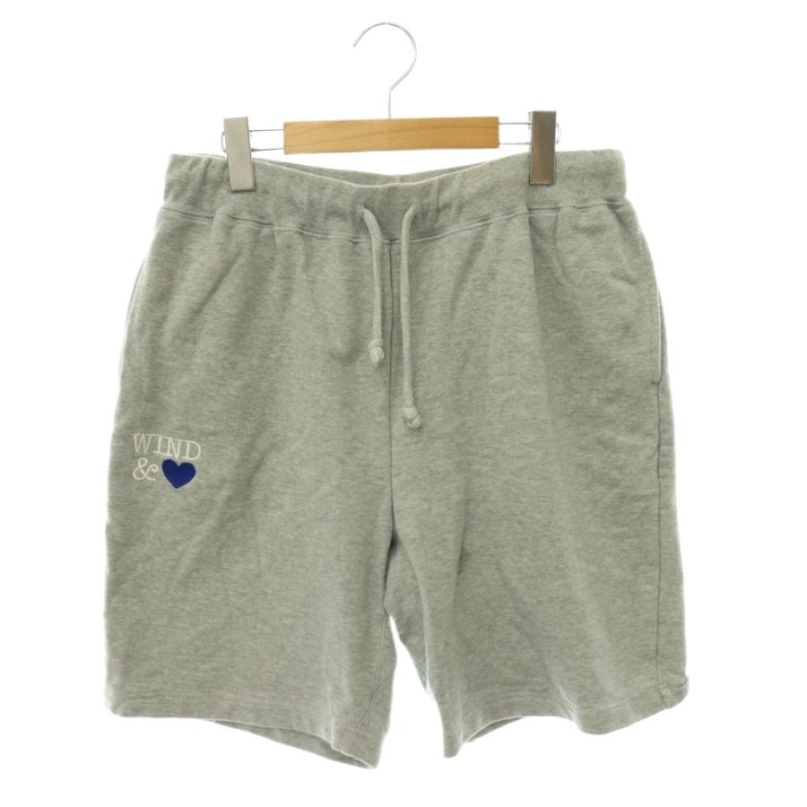 WIND AND SEA ウィンダンシー 短パン ショートパンツ L ウィンダンシー WIND AND SEA heart&spade スウェットショートパンツ