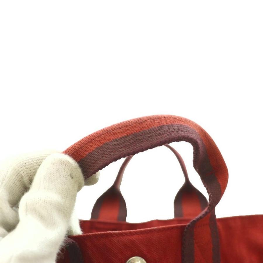 HERMES フールトゥ PM トートバッグ レッド HERMES（エルメス） フールトゥ PM トートバッグ ハンド キャンバス 赤