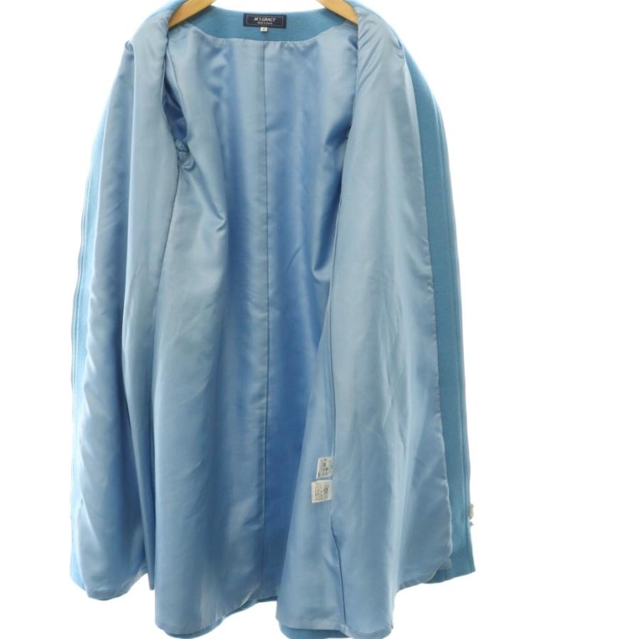 エムズグレイシー M'S GRACY 25AW フリルxリボンジップアップコート