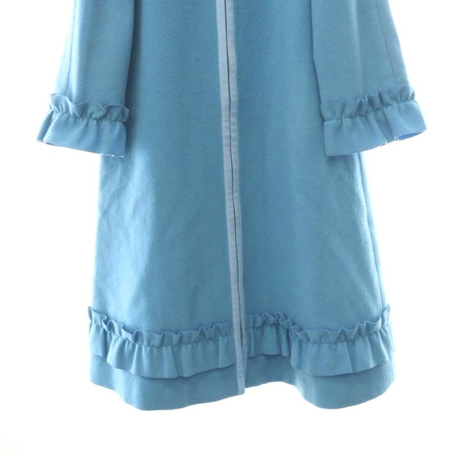 エムズグレイシー M'S GRACY 25AW フリルxリボンジップアップコート