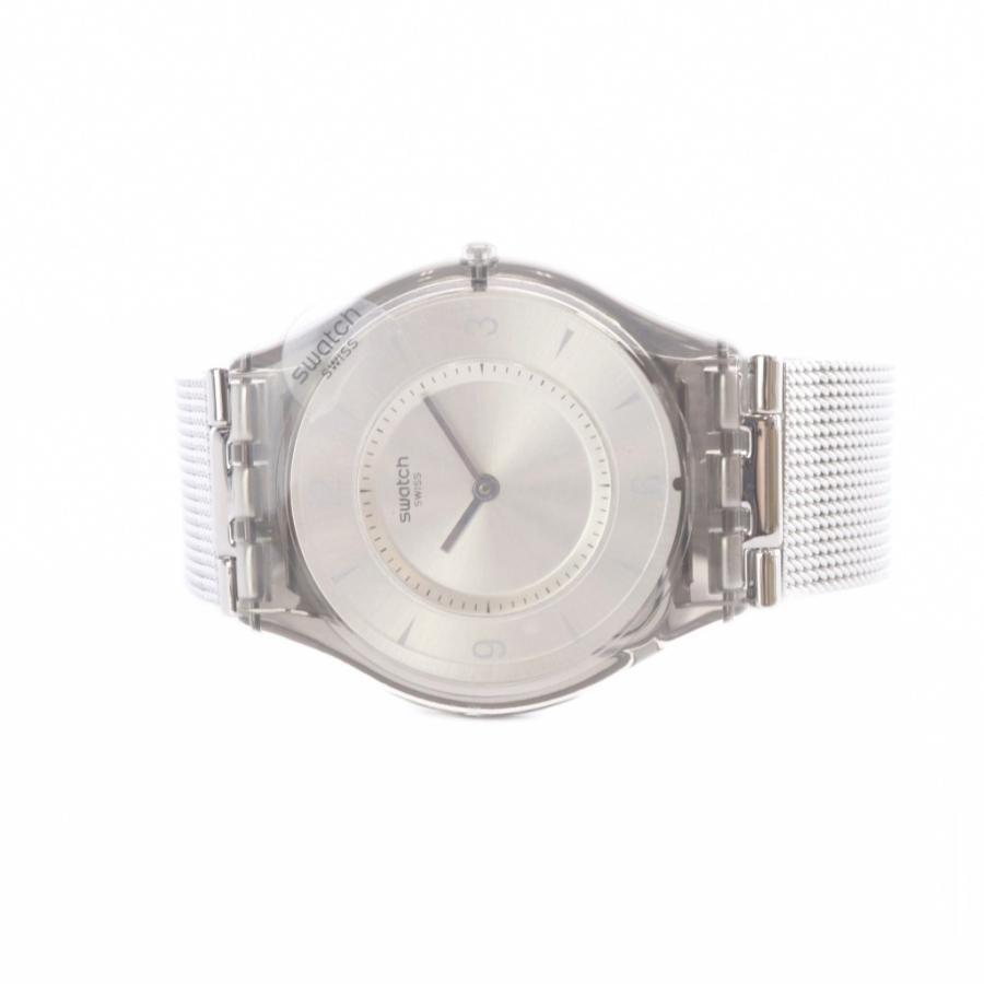 スウォッチ SWATCH METAL KNIT クォーツ 腕時計 2針 シルバー色 