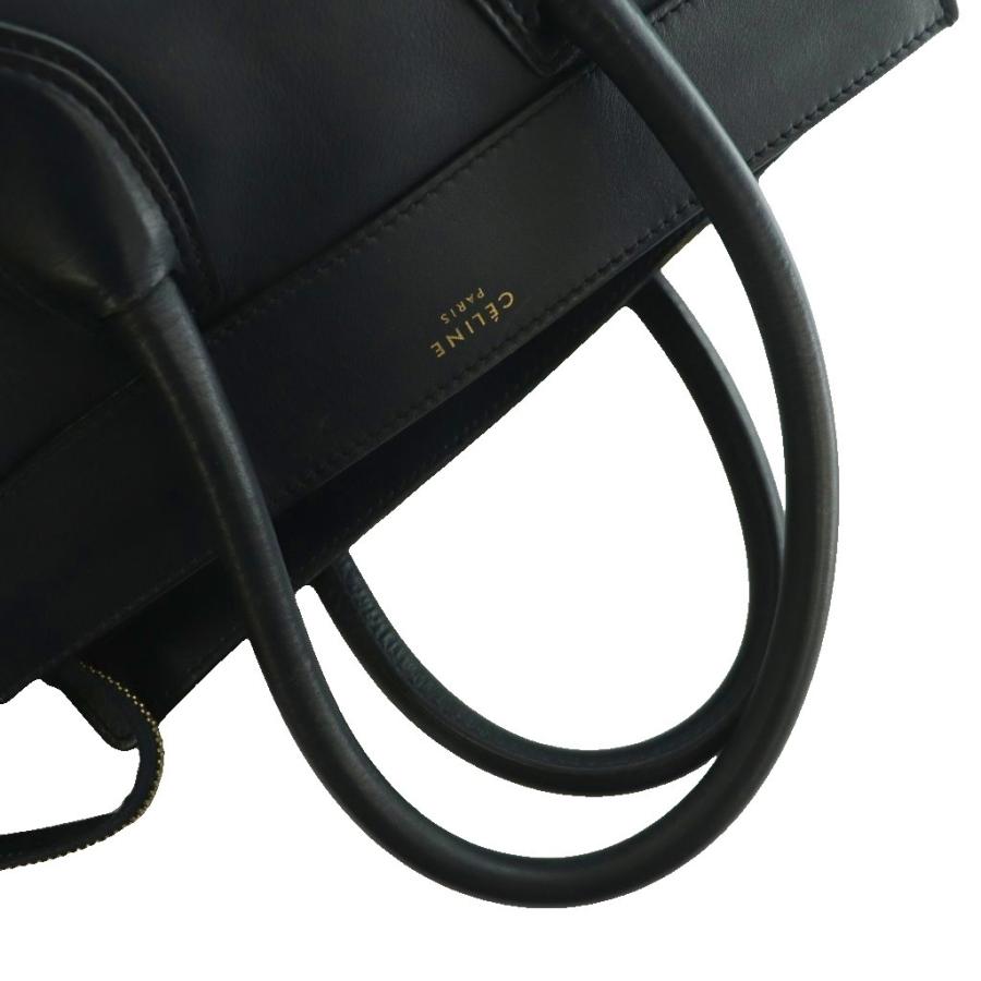 CELINE（セリーヌ） ラゲージ マイクロショッパー ハンドバッグ レザー