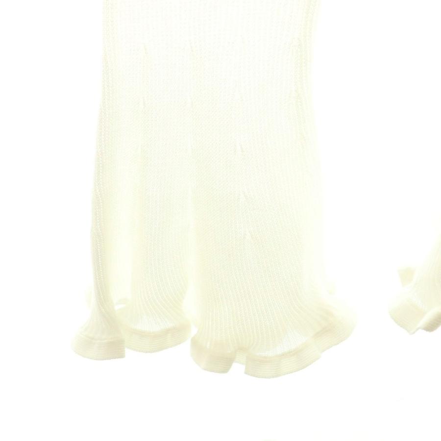 アメリヴィンテージ Ameri VINTAGE 25AW SHEER FRILL V NECK KNIT TOP