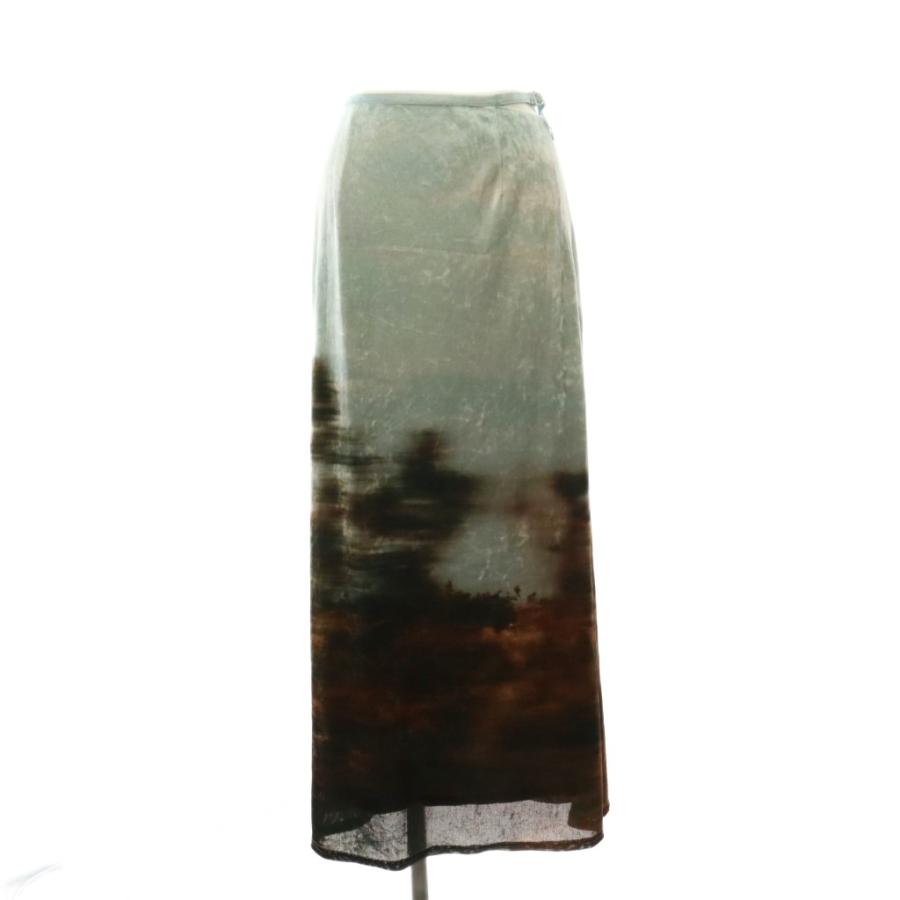I*A様 Ameri VINTAGE アメリヴィンテージ ロングスカート インク アメリヴィンテージ Ameri VINTAGE 25AW UND LANDSCAPE PRINT WAIST