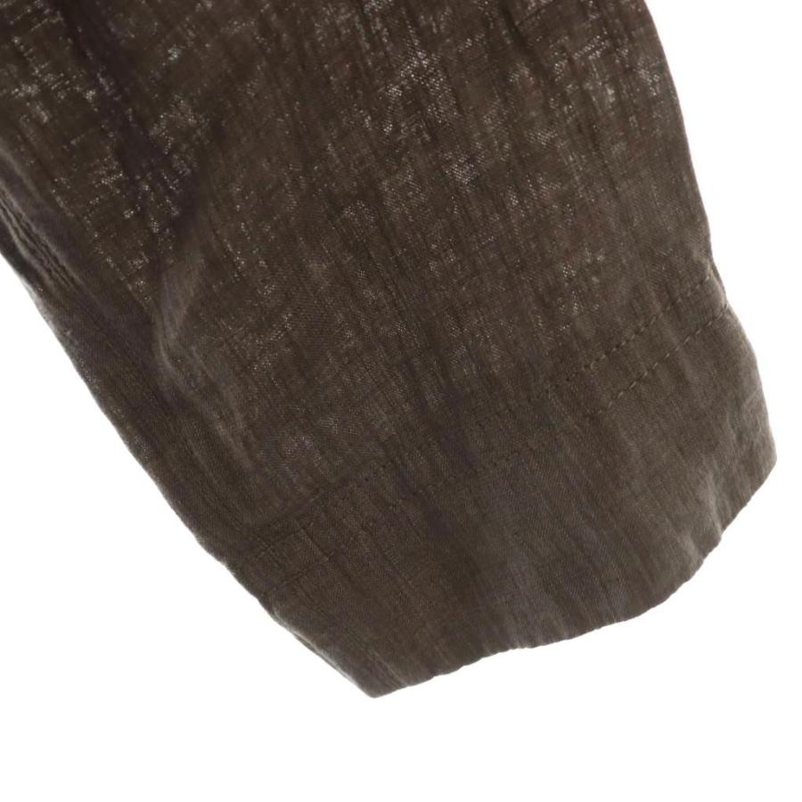 pas de calais パドカレ ノーカラーコート 36 パドカレ pas de calais リネン ノーカラーコート スプリングコート 36