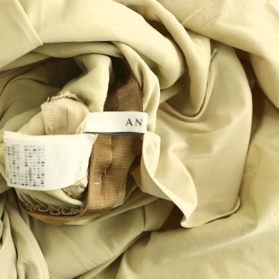 【0699】アナイ　ドライツイルポケットシャツワンピース　38 ベージュ アナイ ANAYI 24SS ドライツイルポケットシャツワンピース ロング
