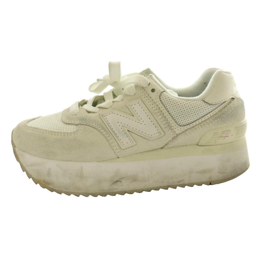 New Balance（ニューバランス） 厚底スニーカー ロゴ スエード US7