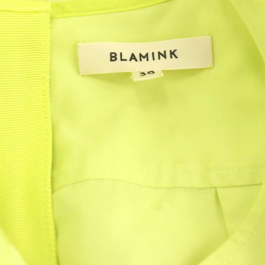ブラミンク BLAMINK コットンシルクプルオーバーブラウス シャツ 長袖