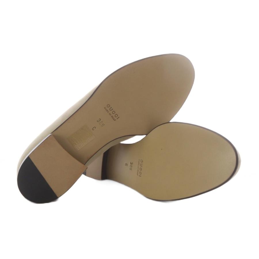 GUCCI（グッチ） ローファー スリッポン ロゴプレート スエード 36.5C