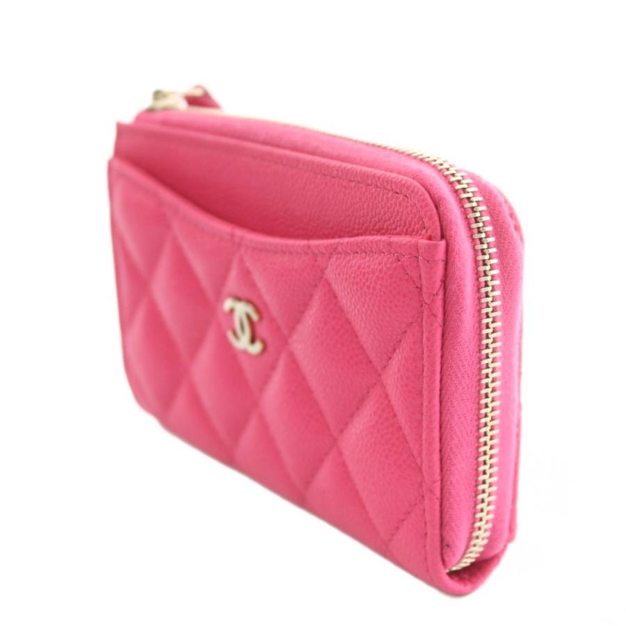 CHANEL（シャネル） マトラッセ キャビアスキン L字ファスナー