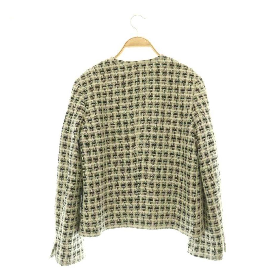 ミラオーウェン Mila Owen 25AW 金釦パッチポケットコンパクトツィード