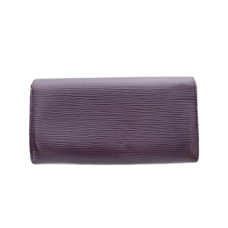 【正規品】ルイヴィトン エピ ポルトフォイユサラ 長財布 黒 パープル LOUIS VUITTON（ルイ・ヴィトン） ポルトフォイユサラ エピ 長財布