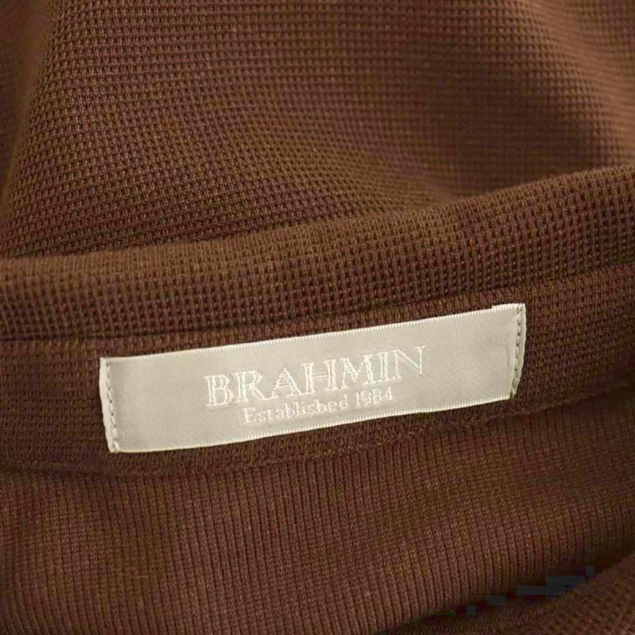 ブラーミン BRAHMIN ポロワンピース 半袖 ロング 38 ブラウン /ES □OS