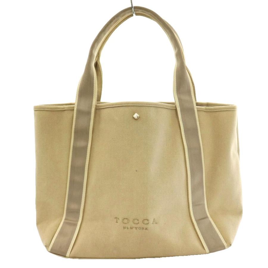 トッカ TOCCA キャンバストートバッグ ハンド ベージュ /SS □OS