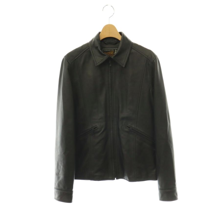 ヒステリックグラマー ラムレザー 羊革 シングルライダースジャケット　本革 HYSTERIC GLAMOUR（ヒステリックグラマー） ラムレザー 衿付シングル