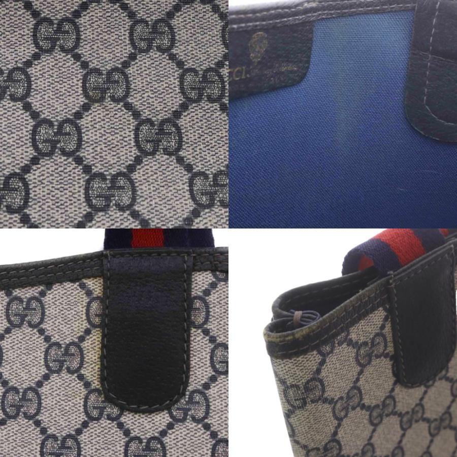 GUCCI（グッチ） シェリーライン トートバッグ 外ポケット レザー GG 