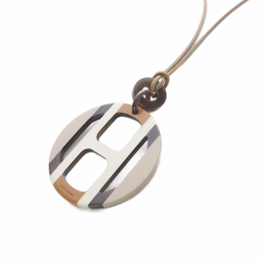 HERMES（エルメス） HERMES Hエキップ サーブル ホーンネックレス