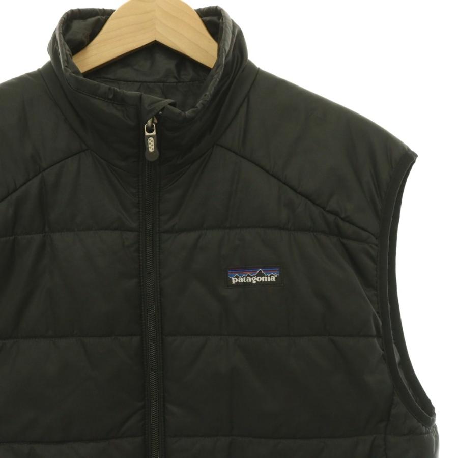 パタゴニア Patagonia Micro Puff Vest ベスト 中綿 ジップアップ S 黒