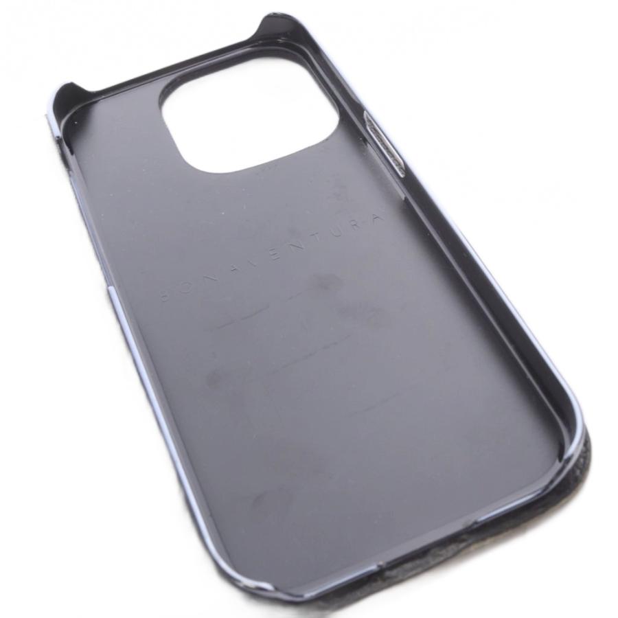 ボナベンチュラ BONAVENTURA 17 pro iPhoneケース レザー グレー /SR