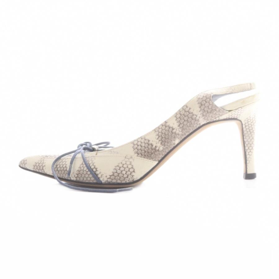 マノロブラニク MANOLO BLAHNIK パイソン柄 パンプス ピンヒール