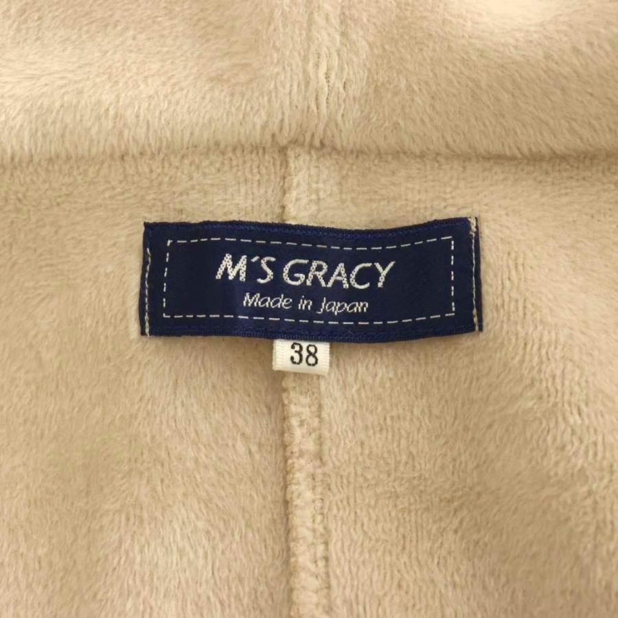 エムズグレイシー M'S GRACY フーディーコート 裏起毛 ショート丈
