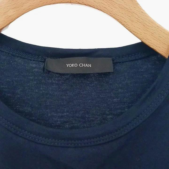 ヨーコチャン YOKO CHAN ハーフスリーブヘムスカラップ カットソー 