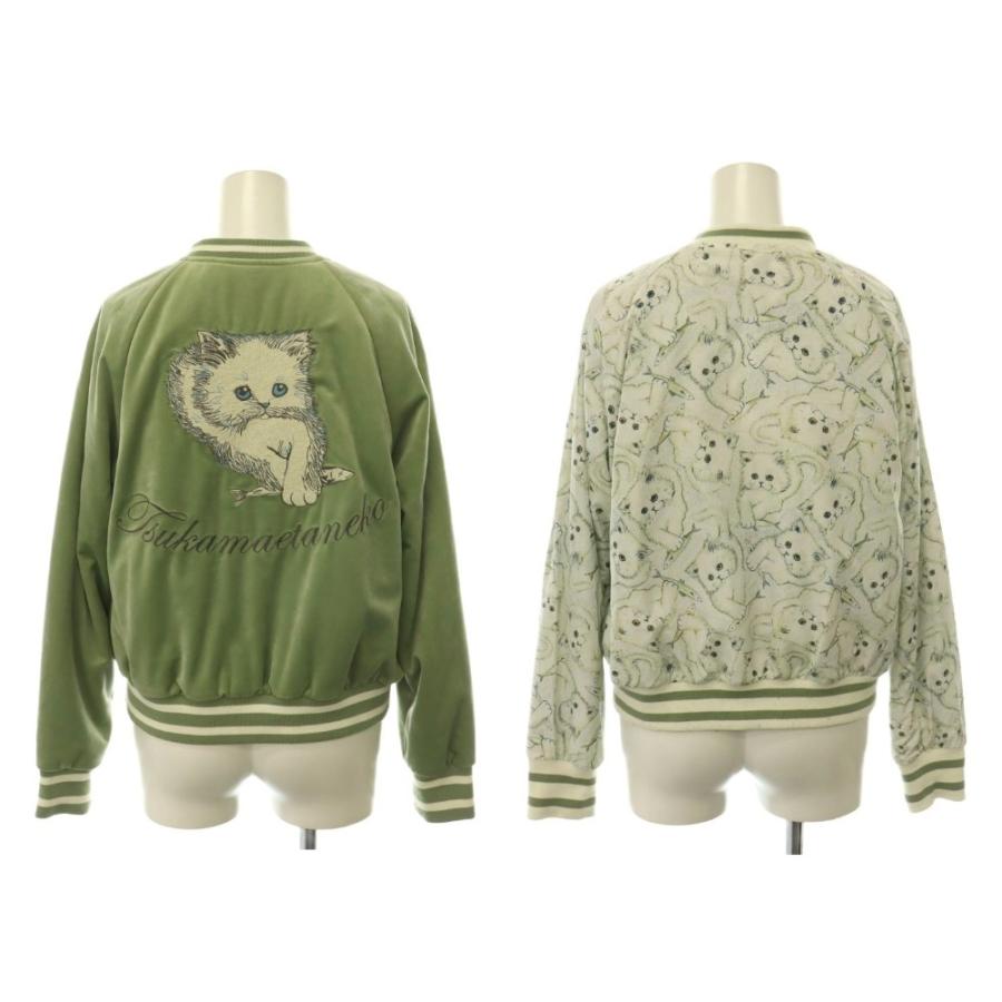 つかまえたねこスカジャン franche lippee フランシュリッペ フランシュリッペ franche lippee black つかまえたねこのスカジャン